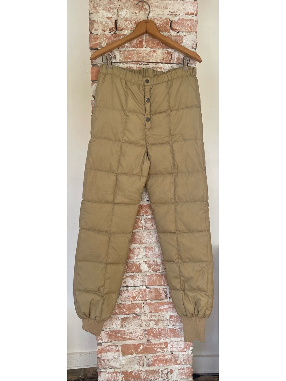 Vintage Cabela's Women’s Quilted Jogger Pants - Tan